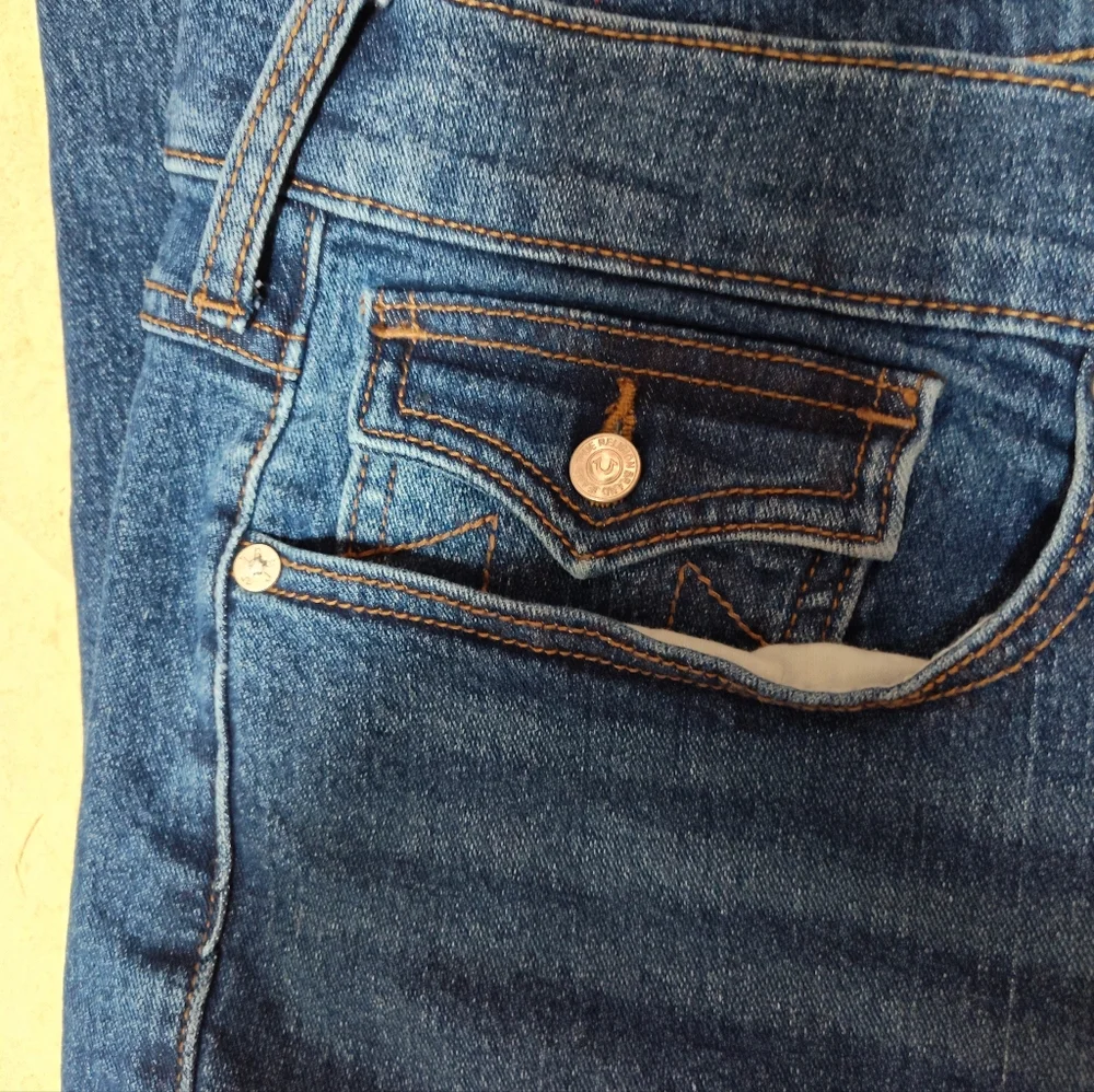 True Religion Men's Ricky Relaxed Straight Jeans Size 42 X 31.5